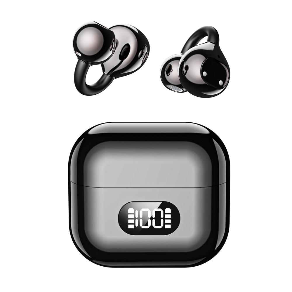 Wireless Earphones Stereo Clear Calls BT 5.4 OWS Headphones with LED Display Comfort Fit Clear Calls Open Ear Earbuds New