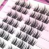 Camellia Series Large Capacity Eyelash Book Manga False Eyelashes Natural Long Curled Thin Stem Segmented False Eyelashes