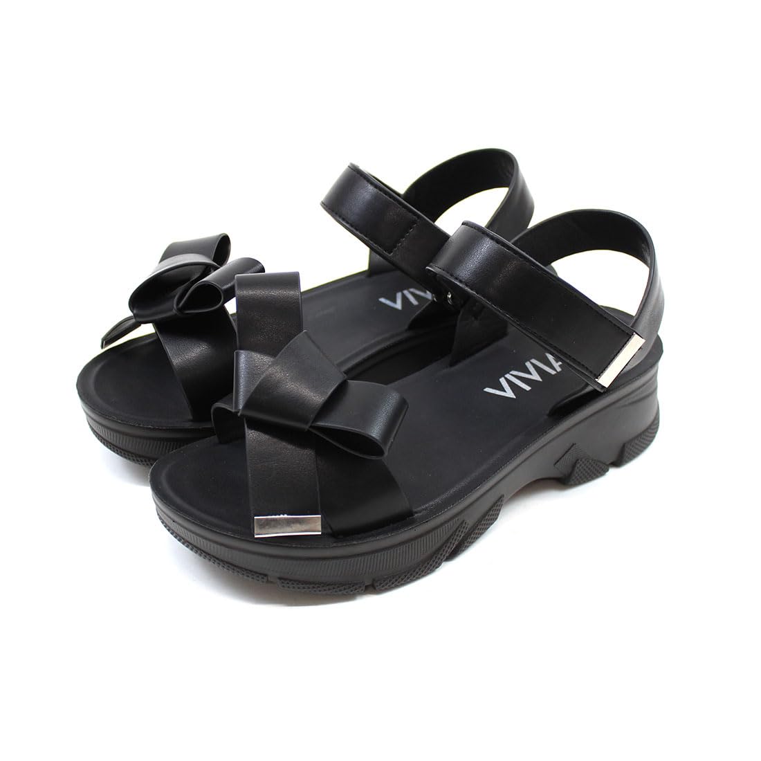 

Мягкие сандалии на платформе для ленточных видов спорта Спорт L [Vivian] Женщины, Сандалии, Сандалии, V31042SM, Черный, (24,0-24,5) чёрный