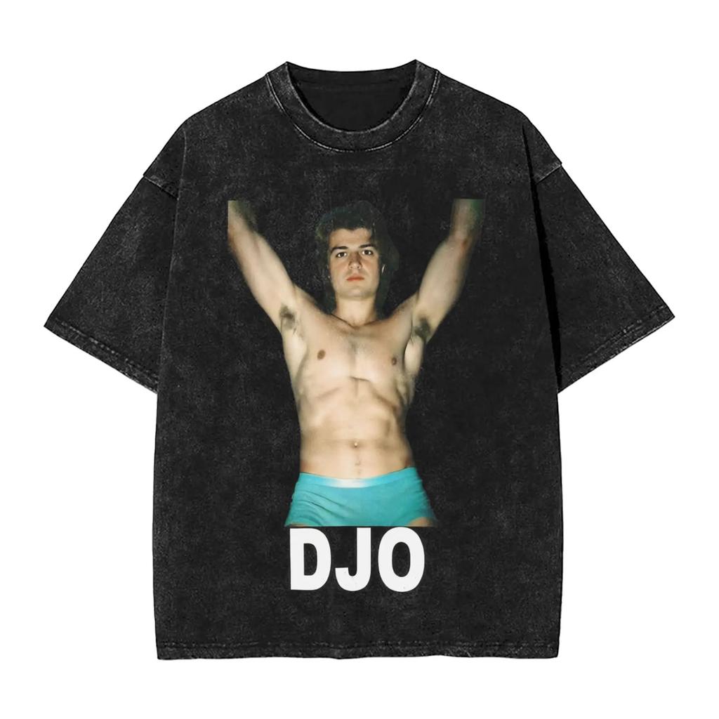 2026 Kuuma DJO Joe Keery Graafilise Prindiga T-särk Meeste Naiste Vintage Pesitud Puuvillane Suvine Uus Topp Harajuku High-street Vabaaja Ülemõõduline T-särk Lühikeste Varrukatega