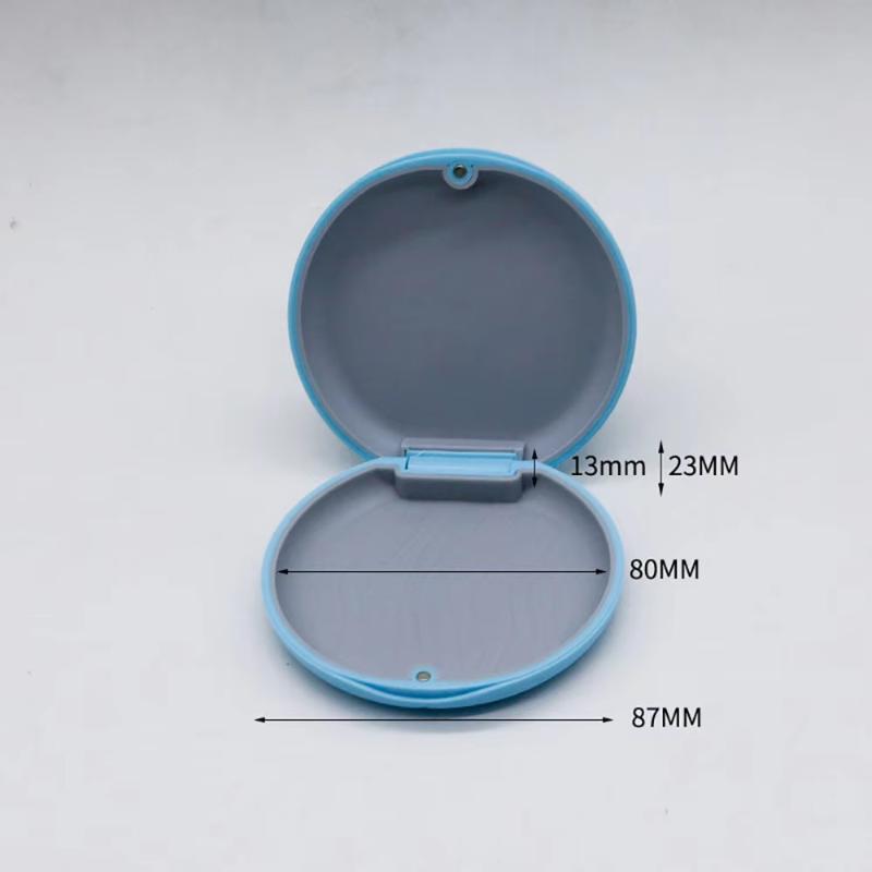 Compact Dental Retainer Case for Fake Teeth Braces Travel and Daily Convenience