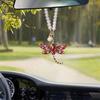 Strasslibelle Auto Hängeornament Bling Rückspiegel Anhänger für Fahrzeug Funkelnde Innendekoration für Frauen