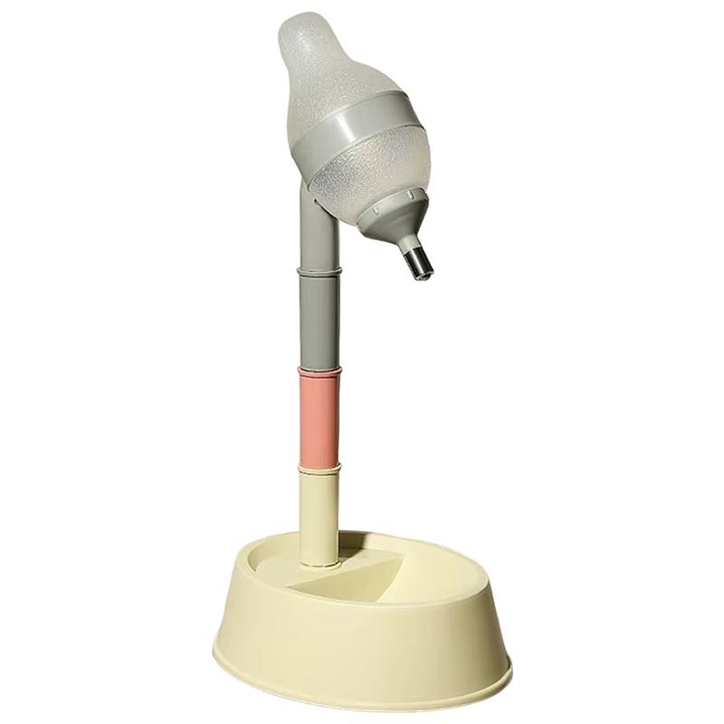 

Cat Hanging Water Fountain Dog Drinking Pot Pet Height-Adjustable Water Dispenser Licking Not Wet Mouth And Chin A жовтий