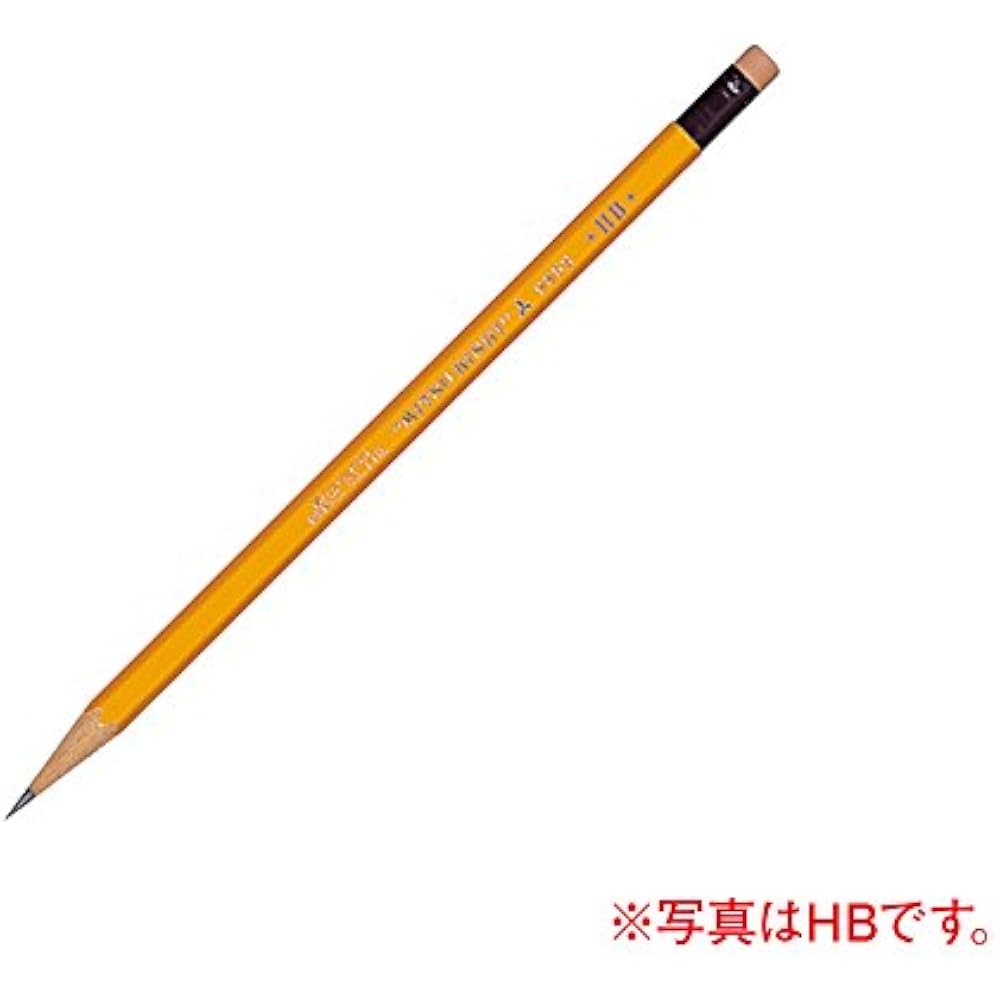 Mitsubishi Pencils Pencils with Eraser 9852 B, Pack of 12 K9852B