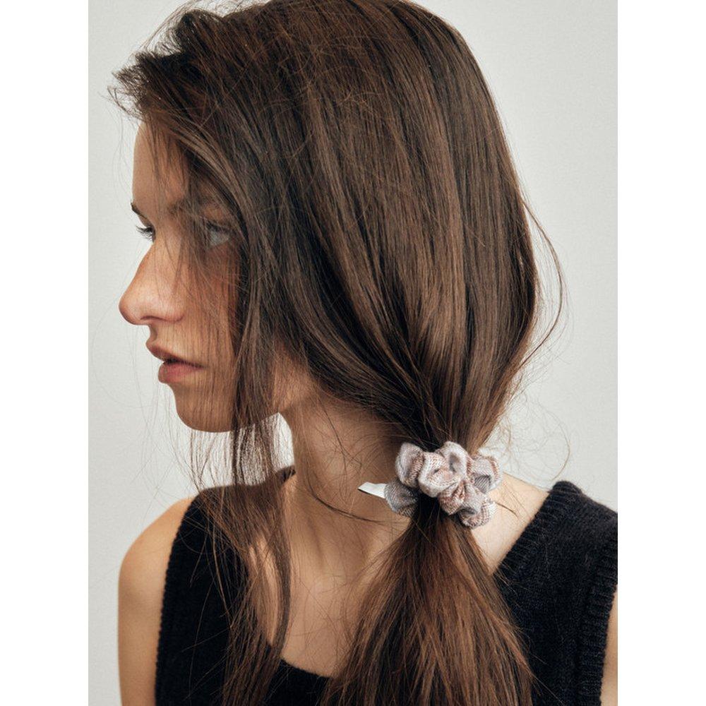 Vintage Check Mini Donut Scrunchie_Cta933(4Color)