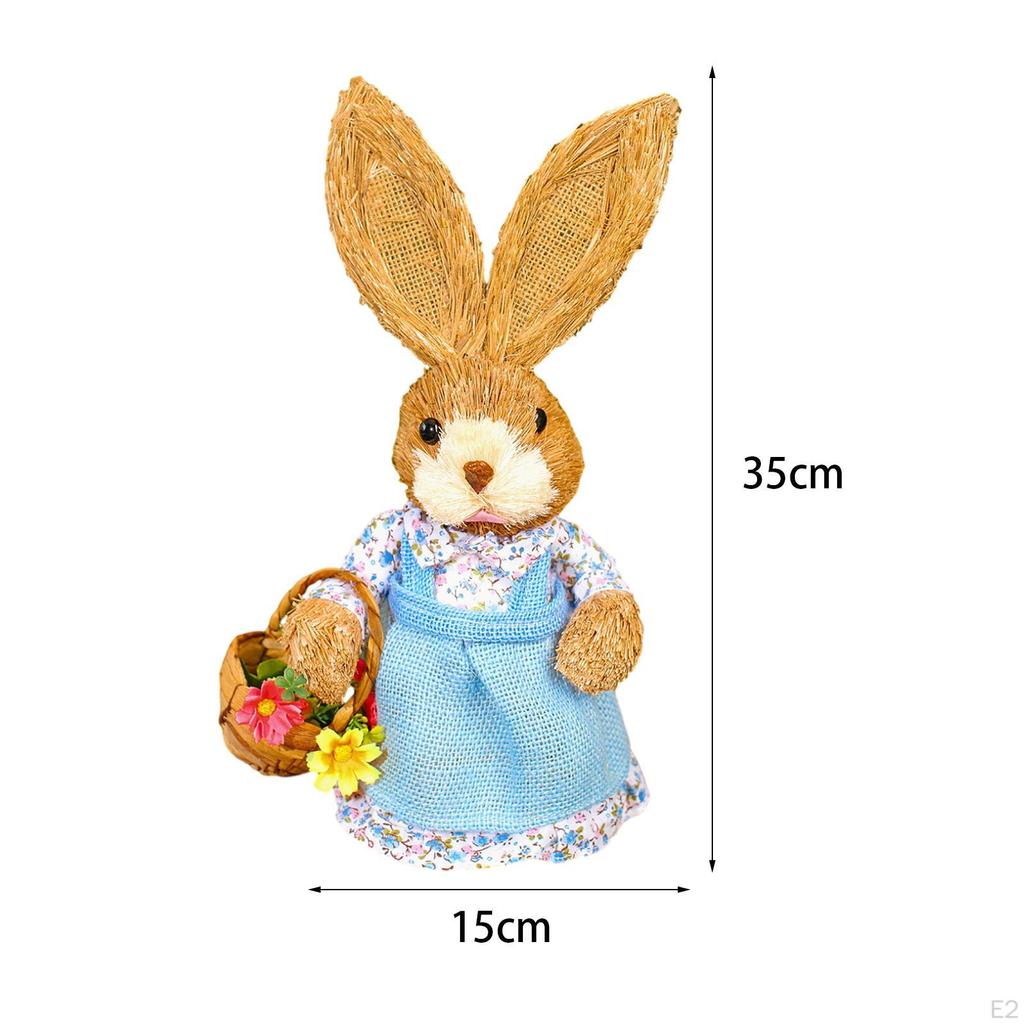 Bunny Figurine, DIY Material Package, Rabbit Statue, Parent Child Cute Easter Gift, Handmade Cartoon