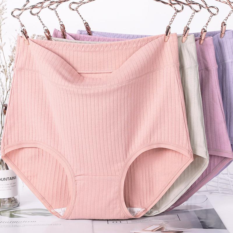 Baumwollhöschen für Damen mittleren Alters mit hoher Taille und Übergröße