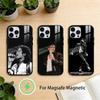 Michael J-jackson Phone Case For iPhone 17 16 15 14 13 12 Pro Max Plus for Mirror Wireless Magnetic Cover