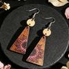 Western-Style Floral Wood Women's Dangle Earrings