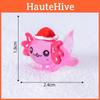 Colorful Resin Craft Christmas Hexagonal Dragon Snow Globe Miniature Cartoon Decoration
