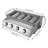 Portable BBQ Propane Gas Stove Grill Stainless Steel Patio Garden Barbecue Grill Small Outdoor Cooking Tools