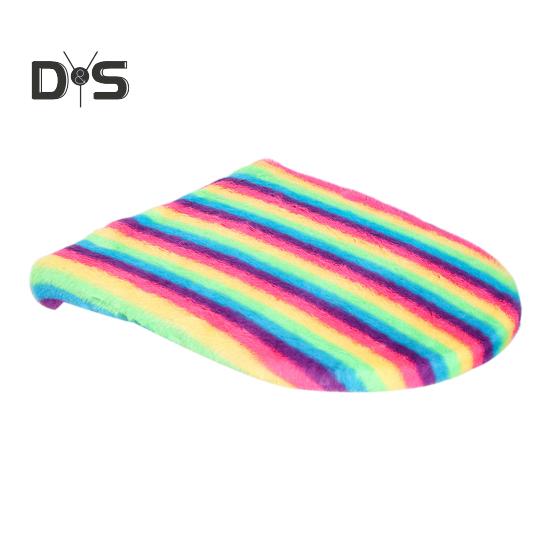 

Чохол для кришки унітазу М’яка плюшева барвиста подушка для сидіння унітазу для ванної кімнати Нековзкий універсальний оксамитовий килимок для унітазу