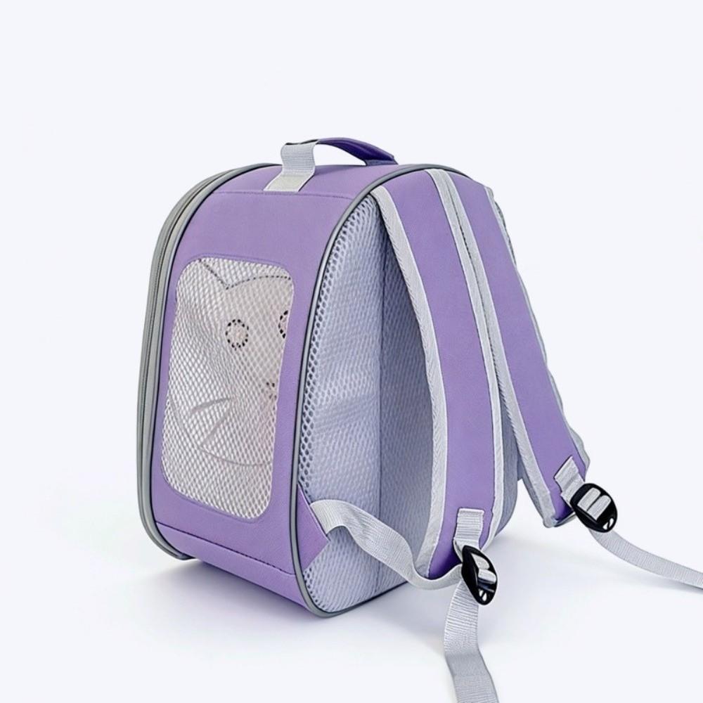 Breathable Pet Carrier Backpack Large Capacity Cat Transport Backpack  Outdoor Activities