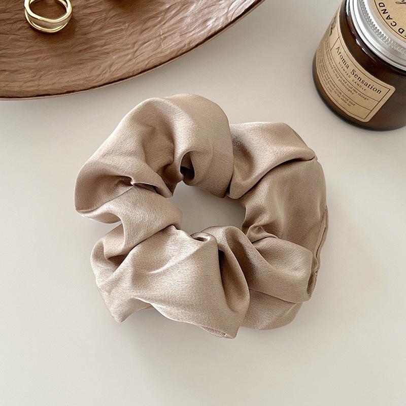 

1 шт. Классические черные, белые и коричневые резинки для волос премиум-класса, держатели для пучка, подходят для повседневной носки, путешествий, пляжа, в качестве подарка, аксессуары для волос для женщин шампанского