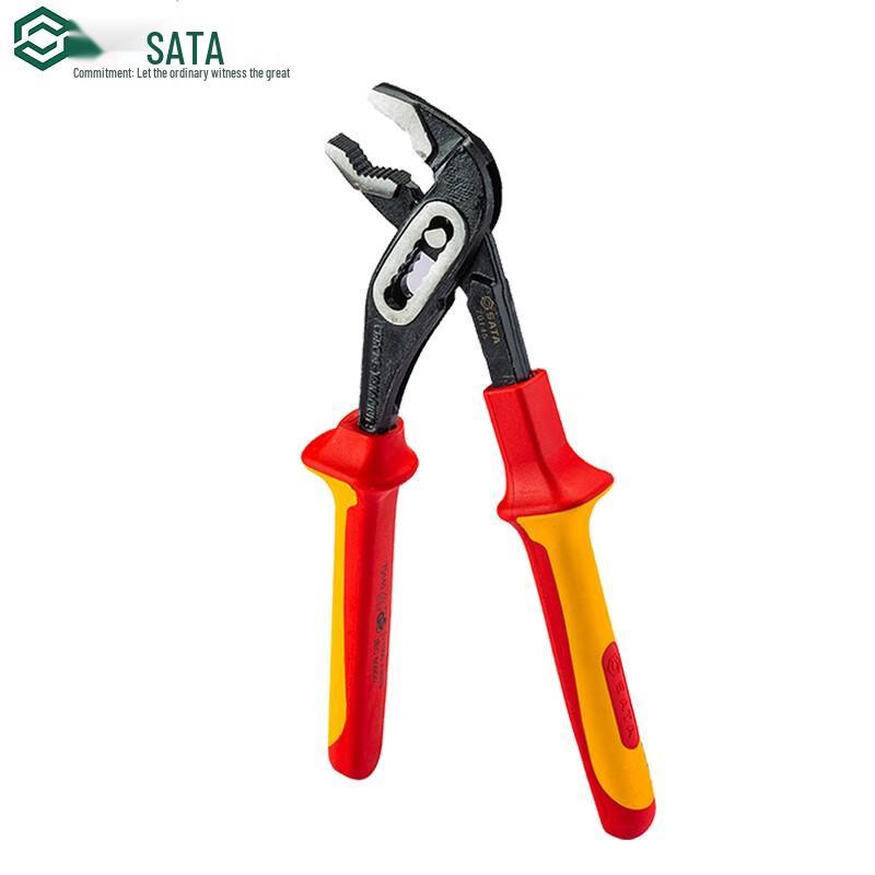 SATA VDE Insulated Water Pump Pliers 10-inch