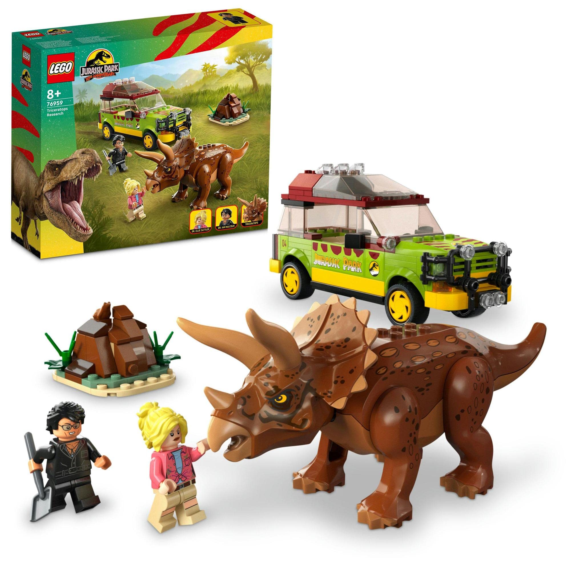 

LEGO Jurassic World Трицератопс Экологические исследования 76959 Конструктор Игрушка Подарок Динозавры Животные Мальчики Девочки Возраст 8 лет и старше