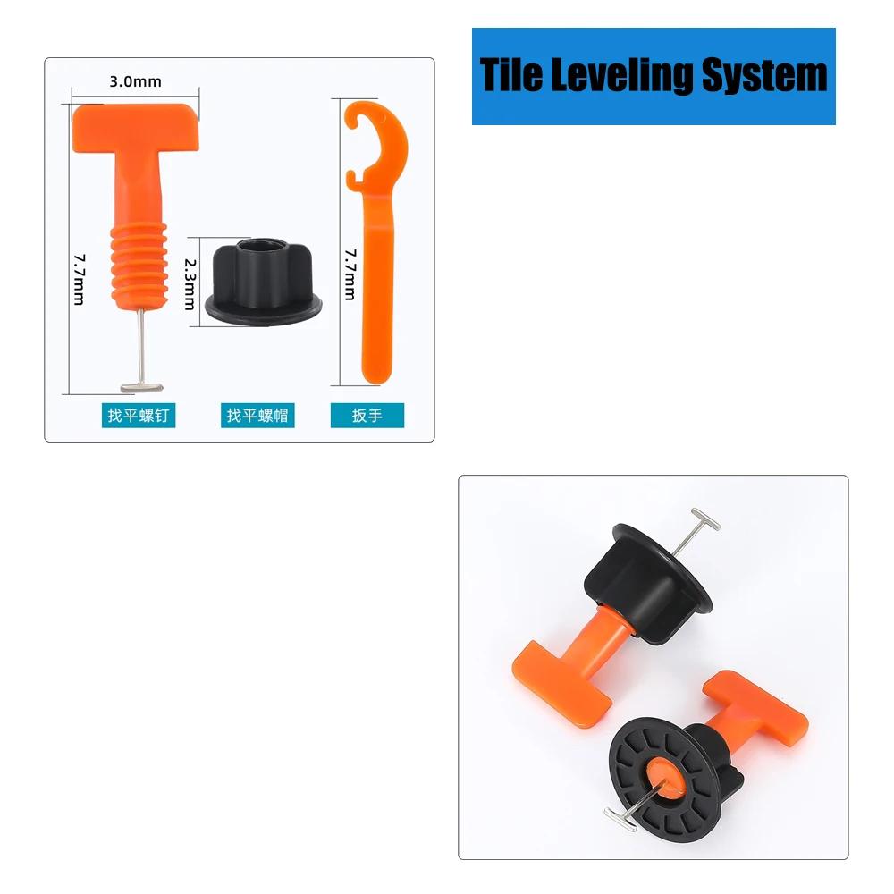 ZOMASOU Ceramic Floor Tile Leveling System Clips Spacers Porcelain Leveler Kit For Tile Laying Wall Fixing Construction Tools