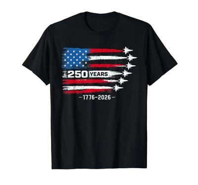 250 Anni Americani 1776 2026 250° Compleanno USA 4 Luglio Maglietta