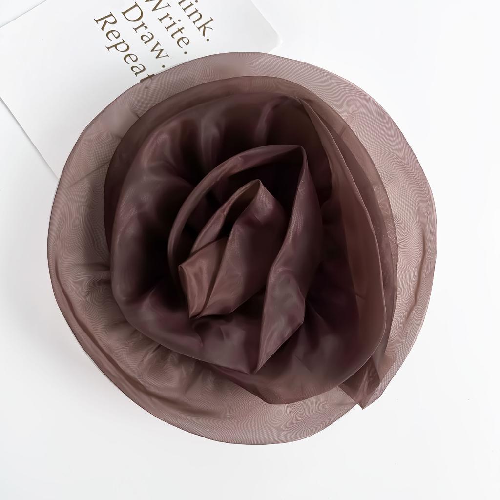 Color Organza Three-Dimensional Flower Corsage Decorative Cloth Sticker Handmade Diy Jewelry Accessories Simulated Flower Clothing Accessories