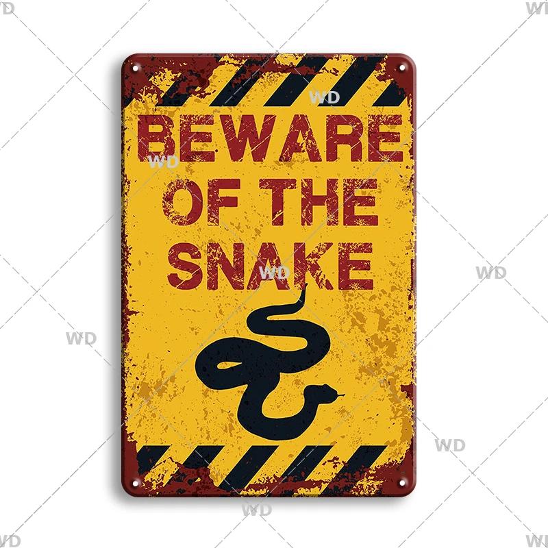 Attenzione Pericolo Cartelli Metallici Attenzione agli Animali Poster Gatto Targhetta Murale Vintage Placca Metallica Pub Bar Casa Pittura Decorazione Man Cave