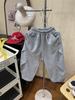 Rivets Pleated Scimitar Sweatpants: 2025 Autumn Children's Fashion Long Pants for Boys