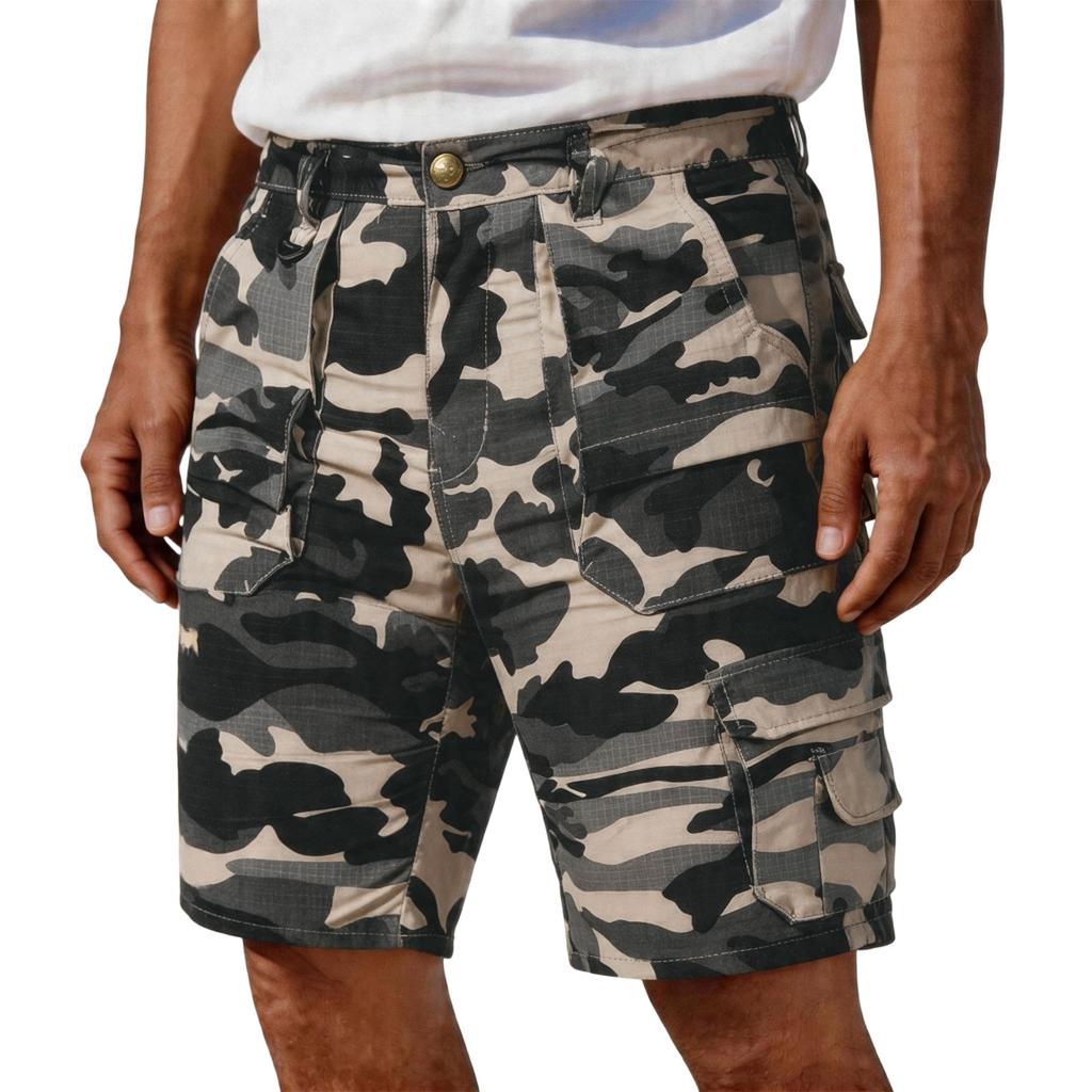 Herren Tarn Cargo-Shorts mit mehreren Taschen Entspannte Passform Outdoor-Shorts für den täglichen Gebrauch Wandern Arbeit