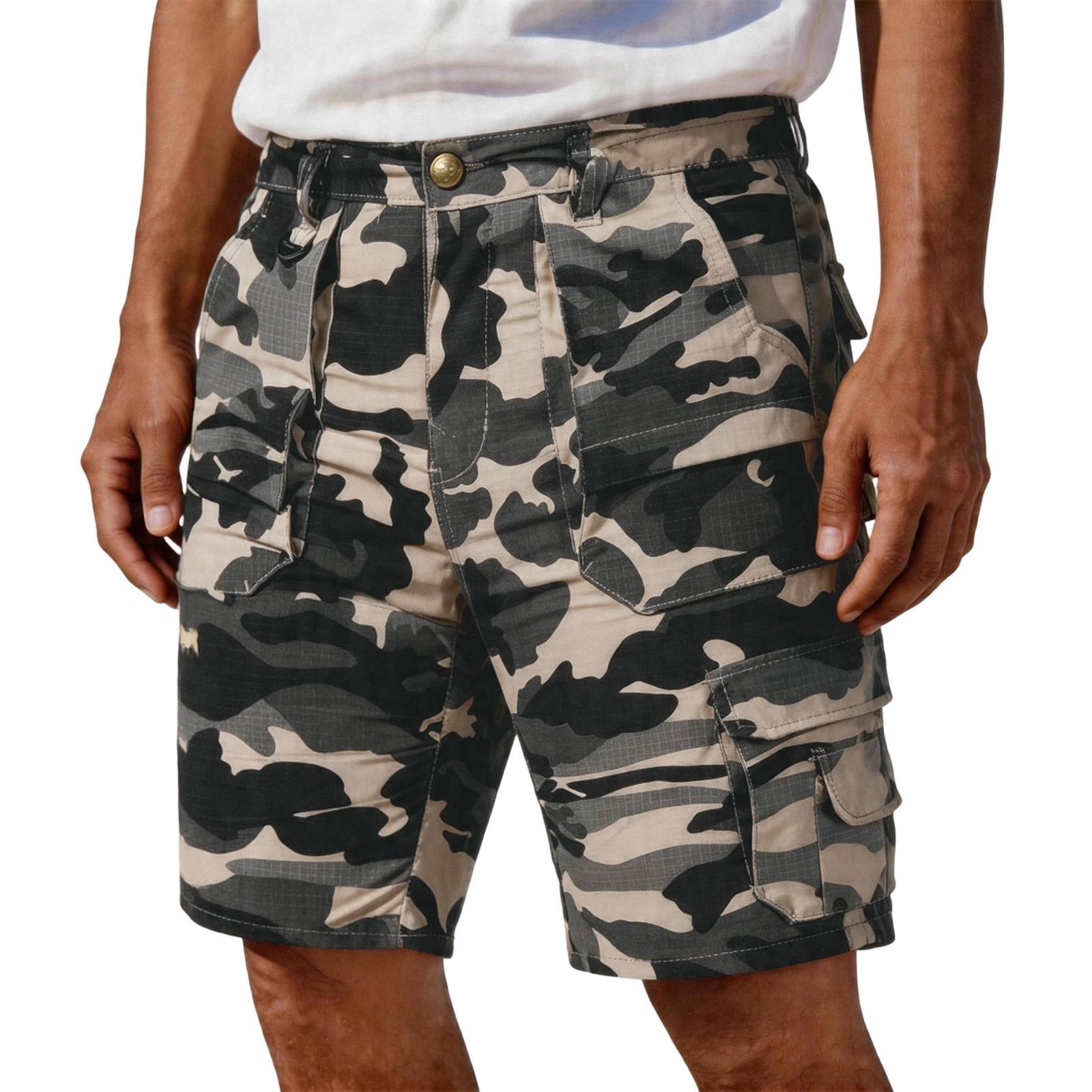 

Men s Camouflage Cargo Shorts with Multiple Pockets Relaxed Fit Outdoor Shorts for Daily Wear Hiking Work XL хакі
