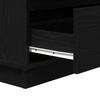 Nightstand Black Oak Look 71 x 34.5 x 75 cm Engineered Wood