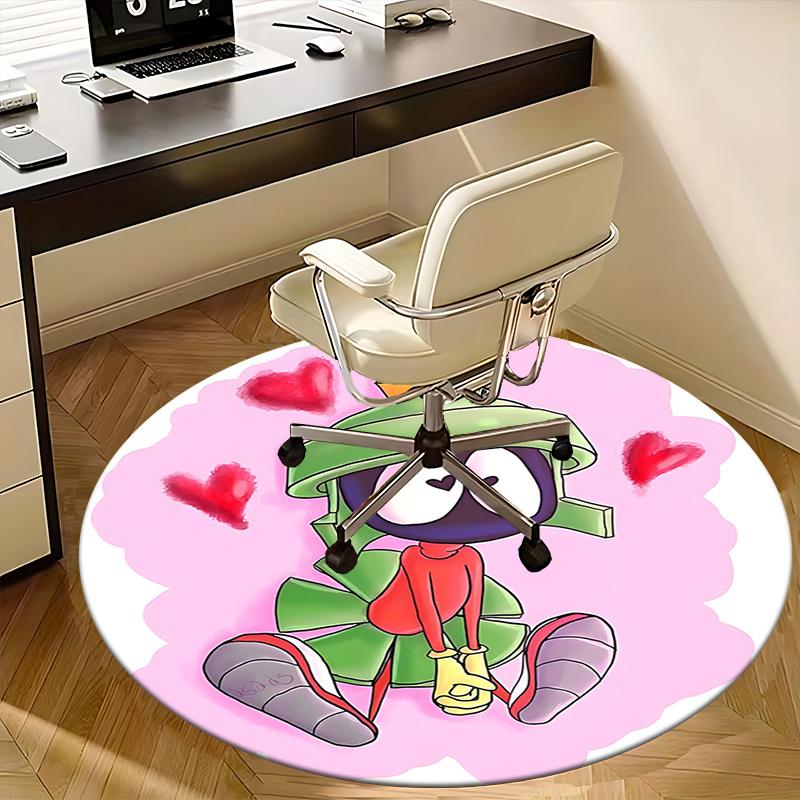 Marvin the Martian Chair Mat - Round Carpet for Home Decor, Office Use, and Gifts - Suitable for Bedrooms, Living Rooms, and Various Rooms0266b