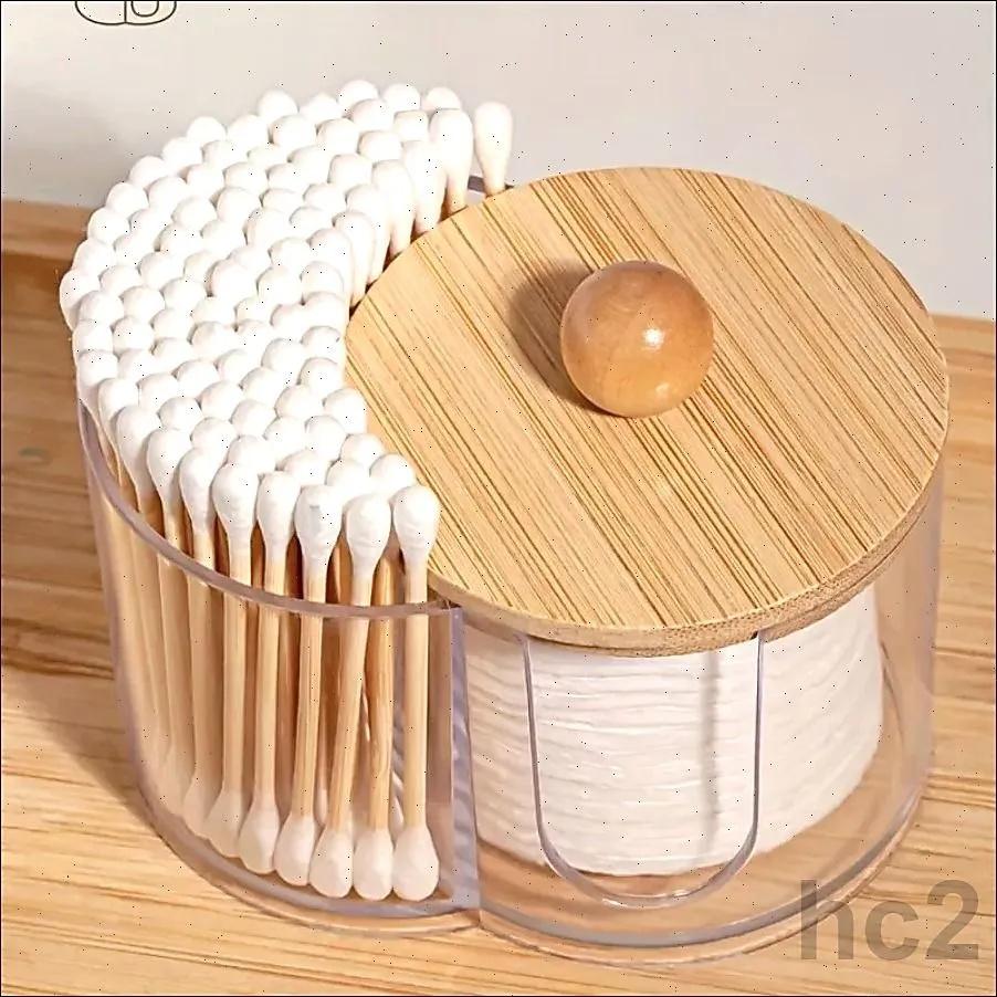 Two-in-one Cotton Box Makeup Remover Cotton Storage Box Desktop Cosmetic Cotton Storage Box