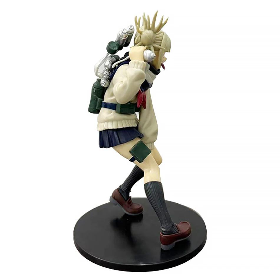 Anime 17cm My Hero Academia Anime Figur Toga Himiko Niedliche Uniform Actionfiguren PVC Modell Spielzeug Erwachsenen Sammlerstück Statue Fans Geschenk