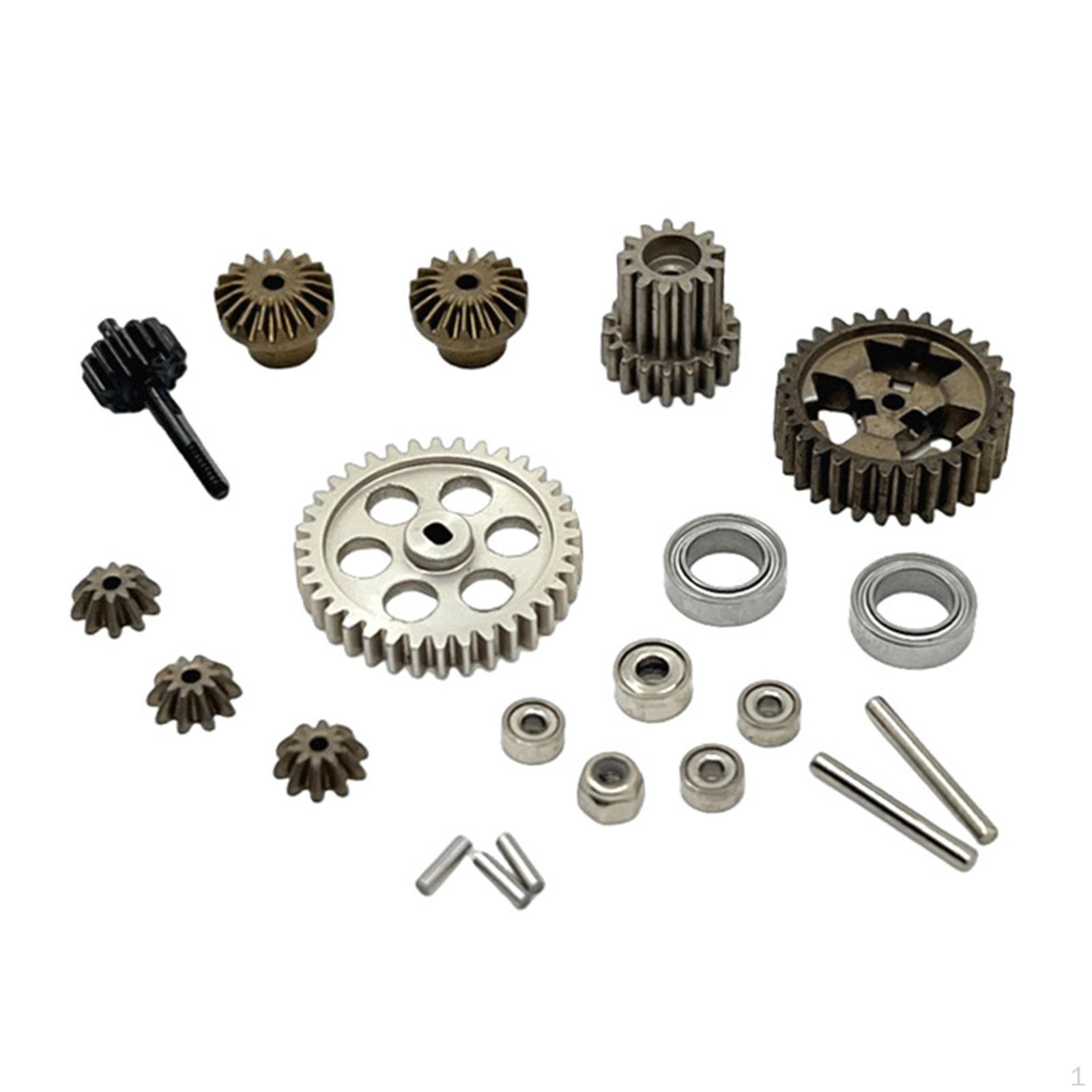 

RC Car Gearbox Gear and Bearings Set Model Vehicle Parts,Metal,Accessories,Transmission