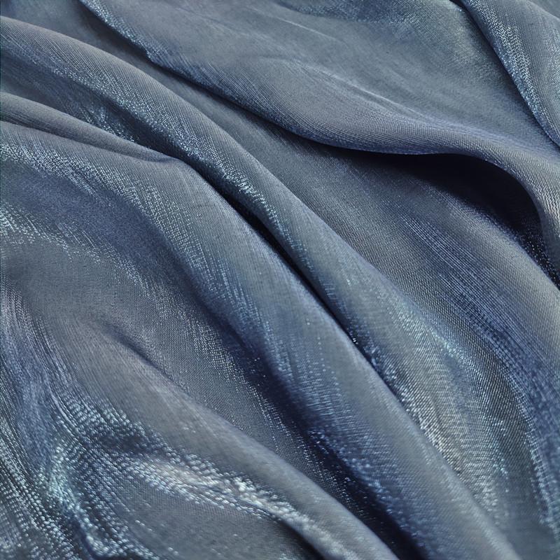 Barevné sklo Hedvábný satén Gradient Látkové šaty Svatební Světle glazovaný satén Hanfu Látka Diy Mořská panna Tkanina na pozadí Ubrus