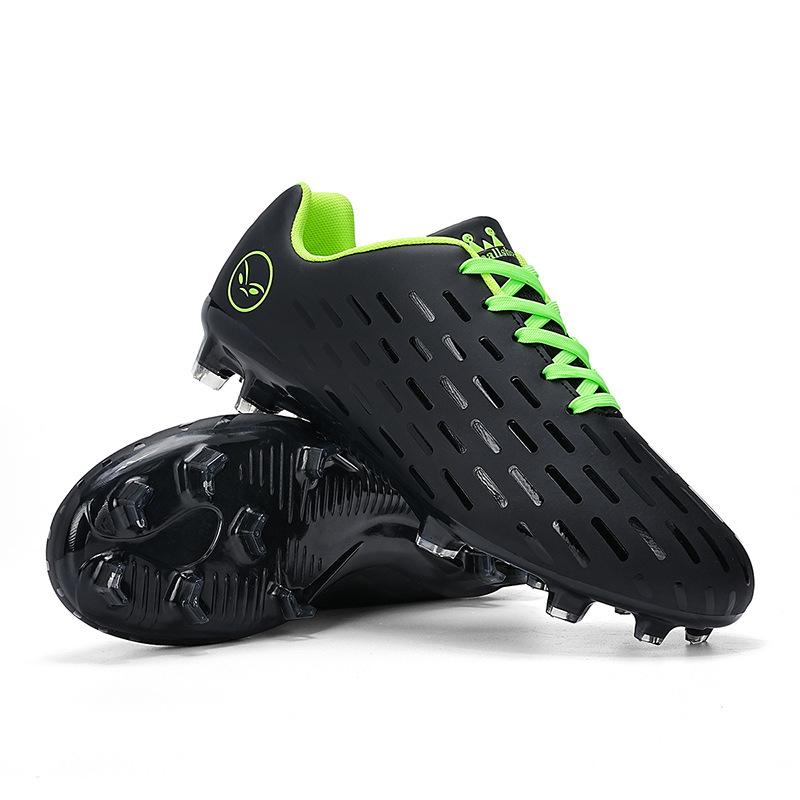 

Прямые продажи новых детских футбольных кроссовок, мужских и женских, с низким верхом, шипами, резиновых кроссовок для игры в траву, спортивной обуви для тренировок 32