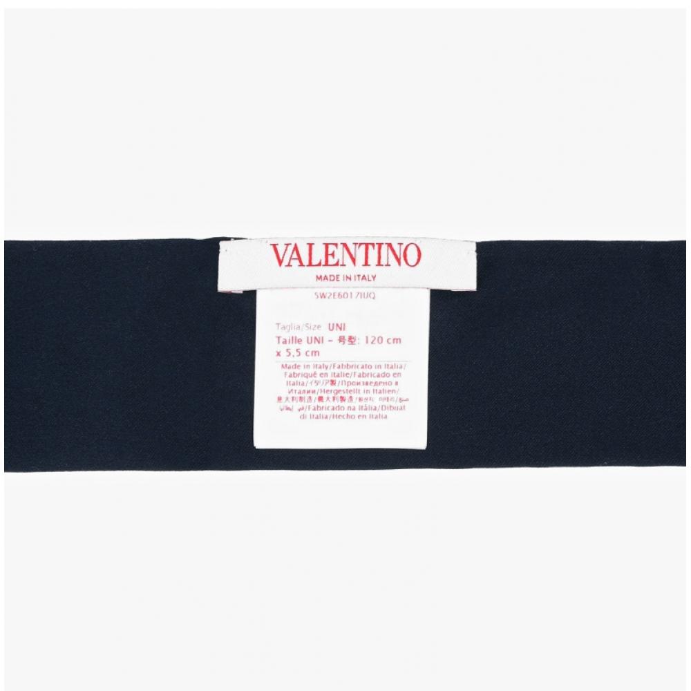 Valentino 5w2E6017 Iuq 598  E6017 Iuq 598  Tual Iconography Bandeau Twily Silk Scarf