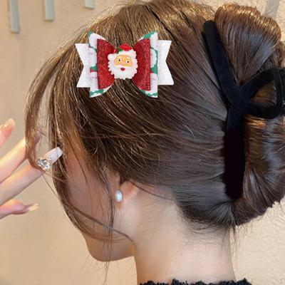 Świąteczna kokarda do włosów spinka wsuwka do włosów na karnawałowe występy przebieranki odgrywanie ról