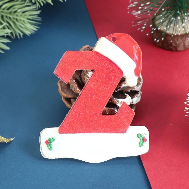 1Pcs 26 Christmas Letter Decor Xmas Tree Decoration 3D Hanging Pendant Party Home Room Ornament Navidad New Year 2026 Gifts