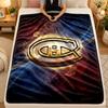 Flannel BlanketMontreal Canadiens Warm Soft Throw Blanket for Indoor Sofa Bed Living Room Use