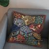 2D Exotic Leopard Head Pillowcase With Ornate Design Pattern Cushion Cover Suitable For Sofa Bedroom Car Pillow Cover
