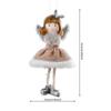 Cute Skirt Doll Ornament Christmas Feature Xmas Tree Pendant Angel Wings Girl Pendant  Dining Room