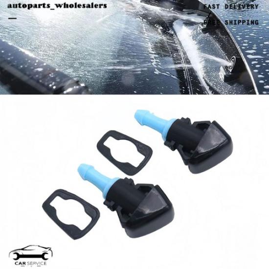 2Set Windshield Washer Nozzle Jet W/Gasket For Jeep Patriot 2008-2017 5303834AB