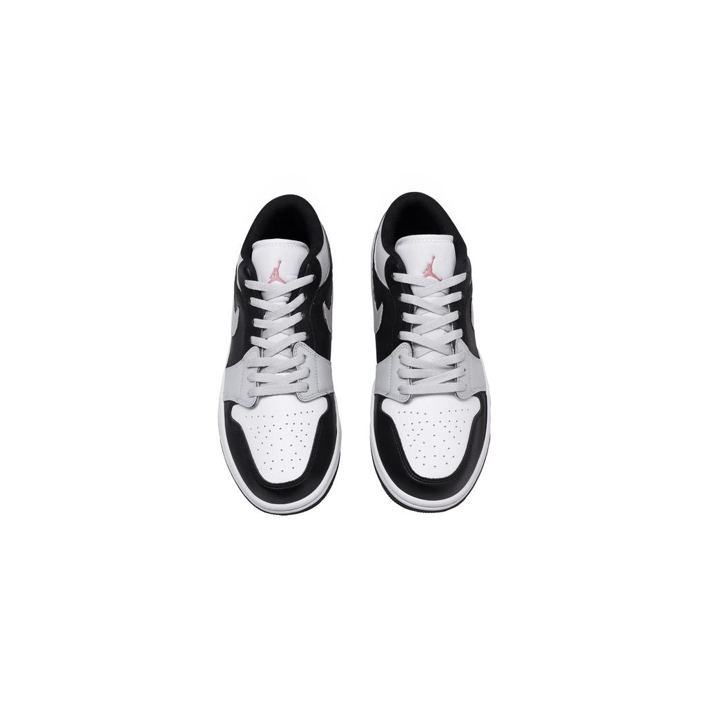 Jordan Air Jordan 1 Time Phantom Low top Vintage Basketball Shoes Men's Black White Gray 553558-165(Team857-)