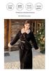 2025 Winter Women's Plus Size Slimming Fur Collar Jacket & Belted Skirt Set