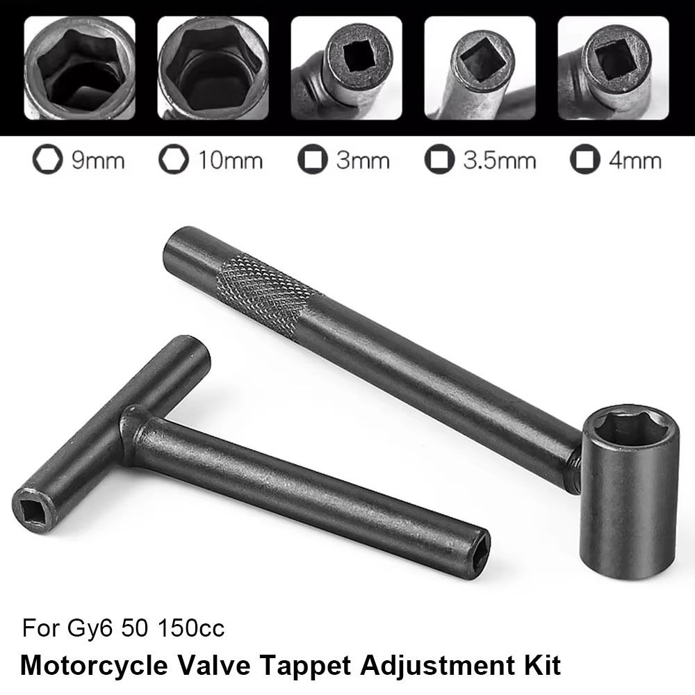 2Pcs/Set Carbon Steel Motorcycle Valve Tappet Adjustment Kit T Spanner  Motorcycle Scooter Accessory