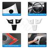 Car Steering Wheel Panel Wrap Steering Wheel Cover Protector Decoration Sticker For Tesla Model 3 Y  2022 2023