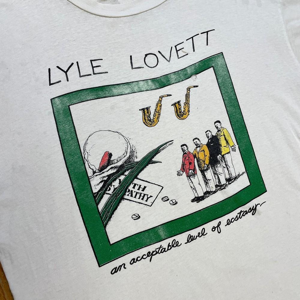 1989 Lyle Lovett & His Large Band Shirt White Unisex S-5XL 1H0429 Unisex T-Shirt XXL