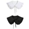 Adjustable Lace False Collar Sweet Ruffled Shawl Fashion Detachable Collar  Women Girls