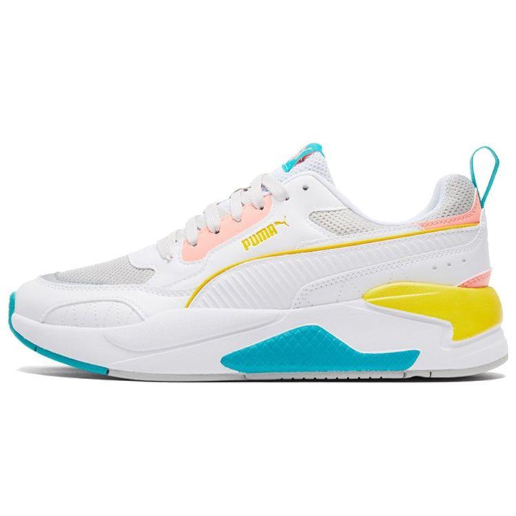 Puma X-Ray 2 Square Mesh Suede Fabric Retro Sports Low-Top Lifestyle Shoes Unisex Sneaker White Blue Pink 373108-22