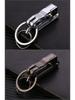 Zhongbang Men's Creative Metal Double Ring Detachable Anti-Lost Car Keychain Pendant