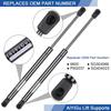 Rear Window Glass Shocks Struts Lift Supports Gas Springs 6600 Compatible with 2000-2005 Ford Excursion Base/Eddie Bauer/Limited/XLS/XLT Sport